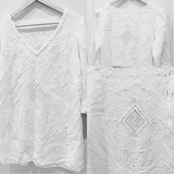 - Beautiful off White Boho Dress S-M - Picture 4 of 7